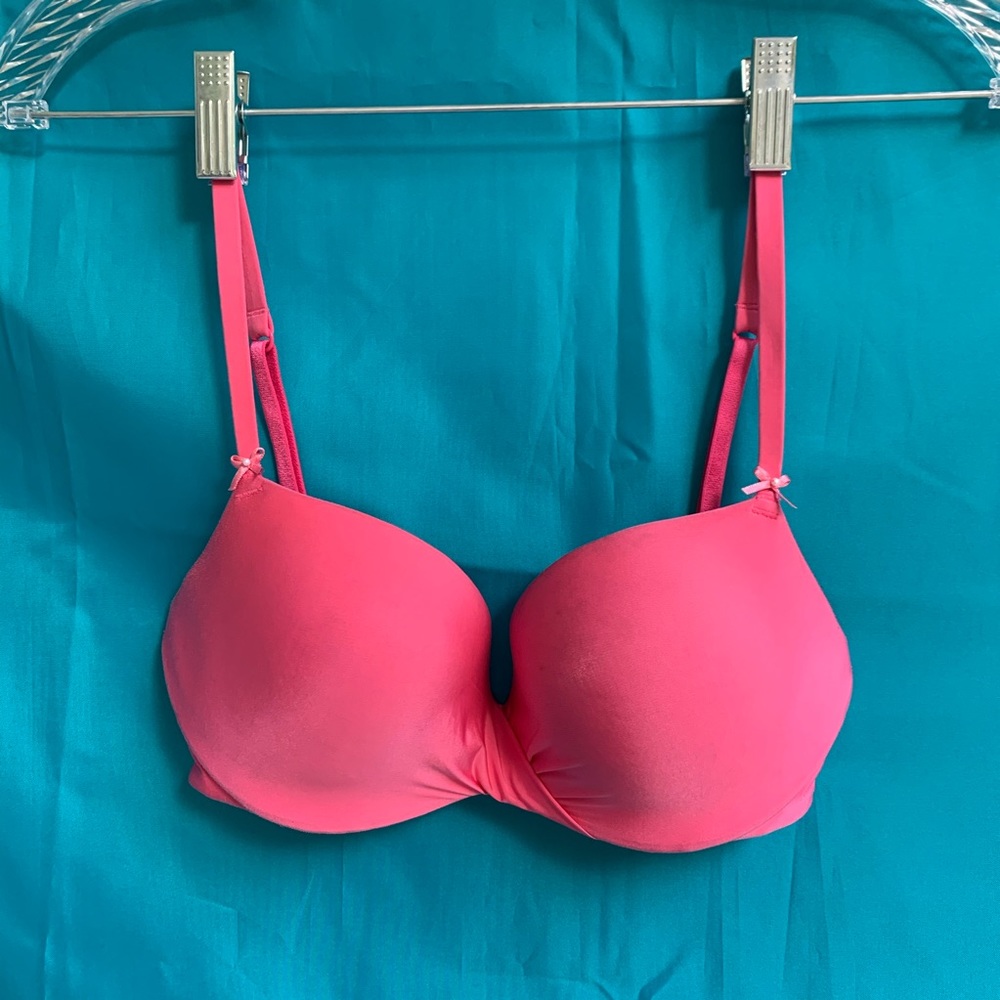Victorias Secret pink bow padded bra